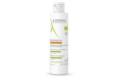 A-DERMA Exomega Zvláčňující pěnivý gel, 200 ml.